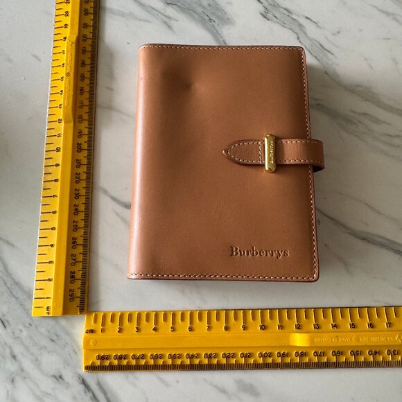 RARE VINTAGE BURBERRY LONDON NOTEBOOK 6-RING DAY PLANNER AGENDA PREOWNED - Picture 1 of 16